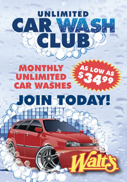 Car Wash Club Poster